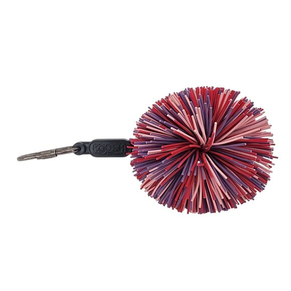 Vintage Koosh Ball Oddzon Keychain Red Purple Pink 1991 Retro Nineties - Picture 4 of 8